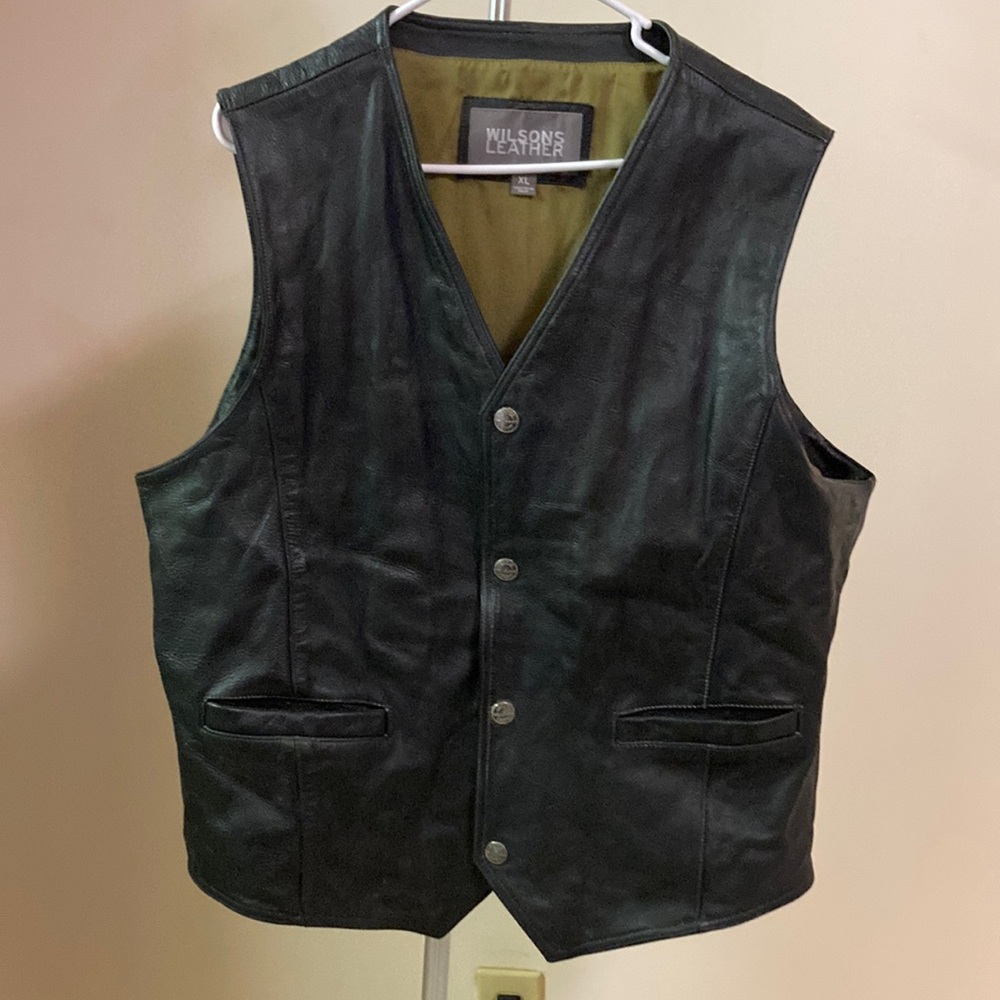 Leather vest